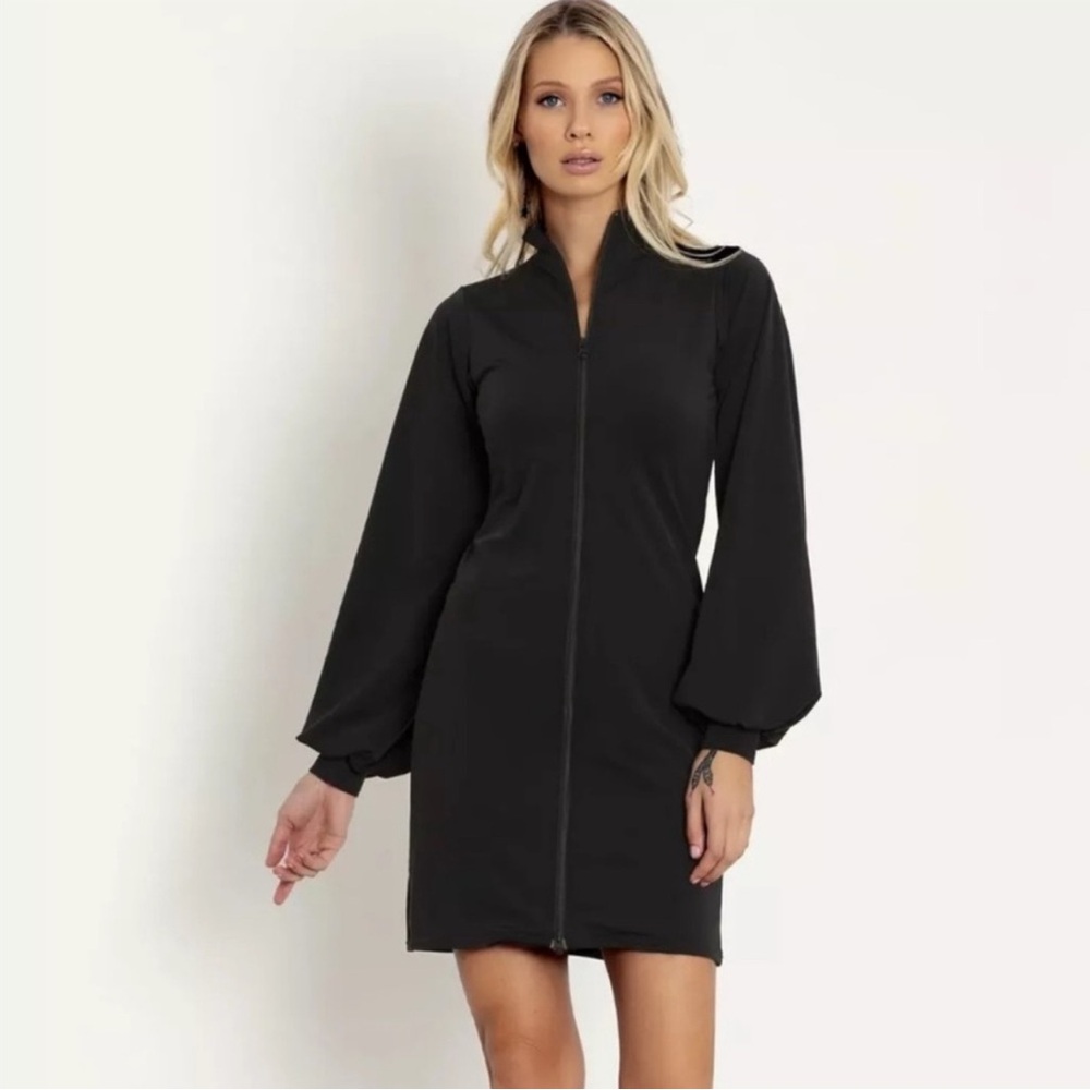 Blackmilk Long Sleeve Zip Front Dress - Large NWOT
